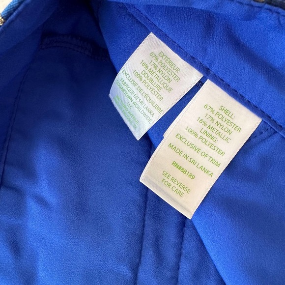 NWT Lily Pulitzer Callahan High Rise Blue Grotto Dress Shorts, Size 0 - Picture 7 of 9